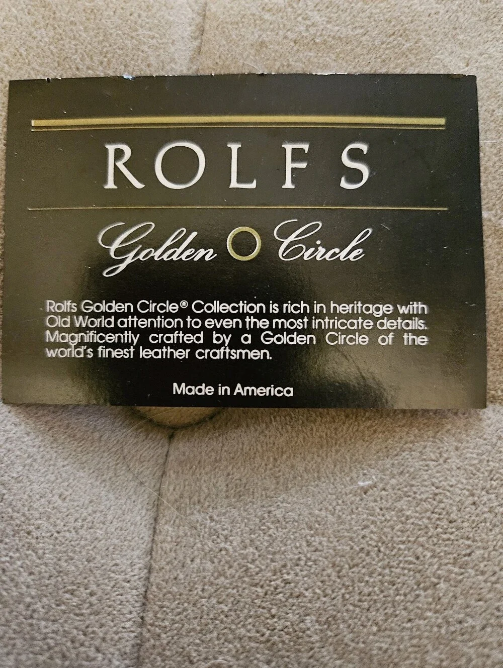 ROLFS GOLDEN 